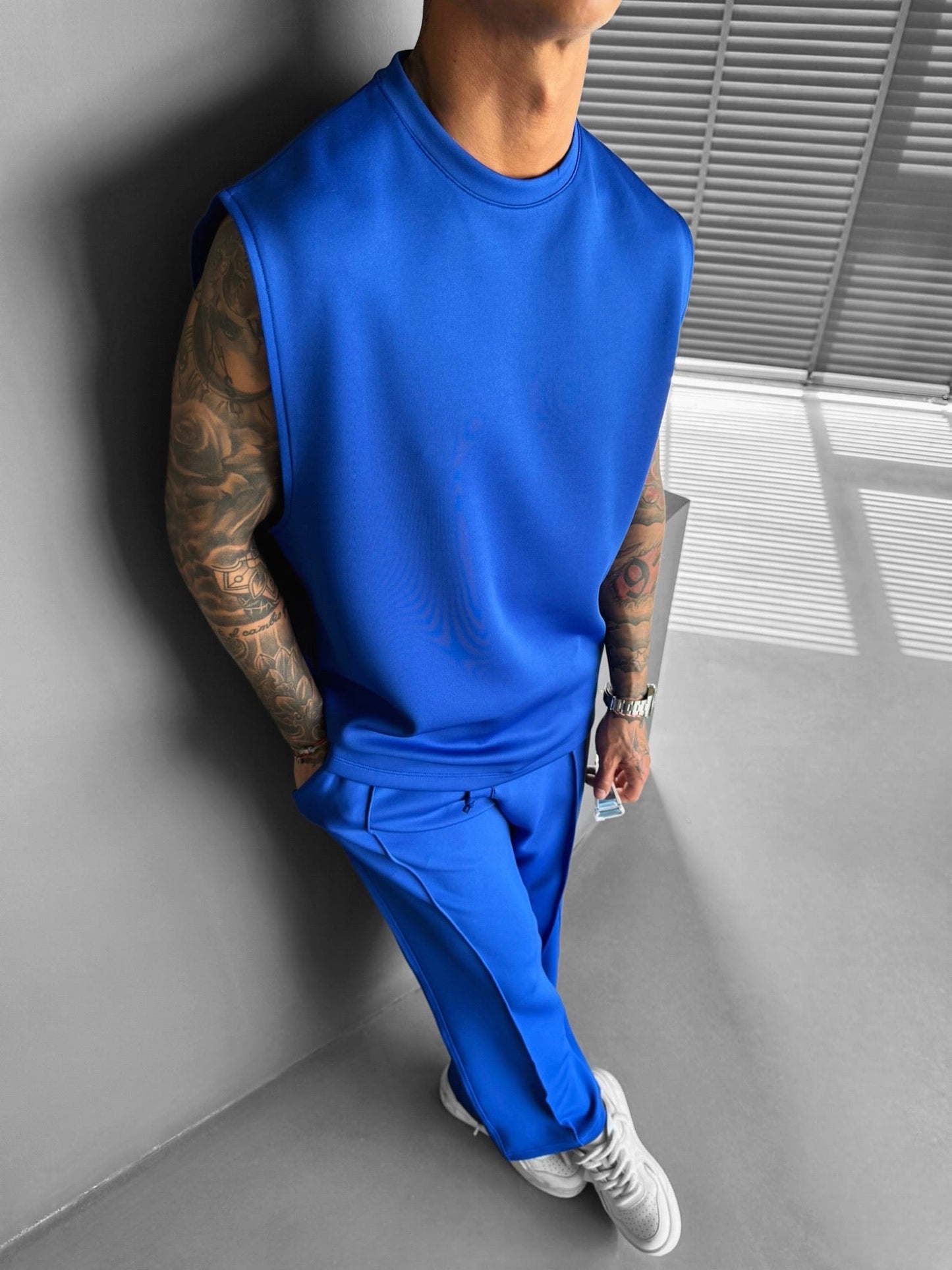 Loose Fit Diver Fabric Trousers