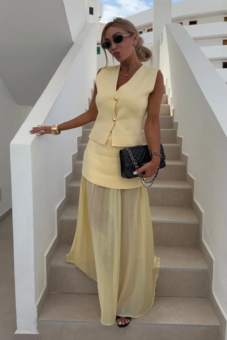 LUMI Vest Skirt Set