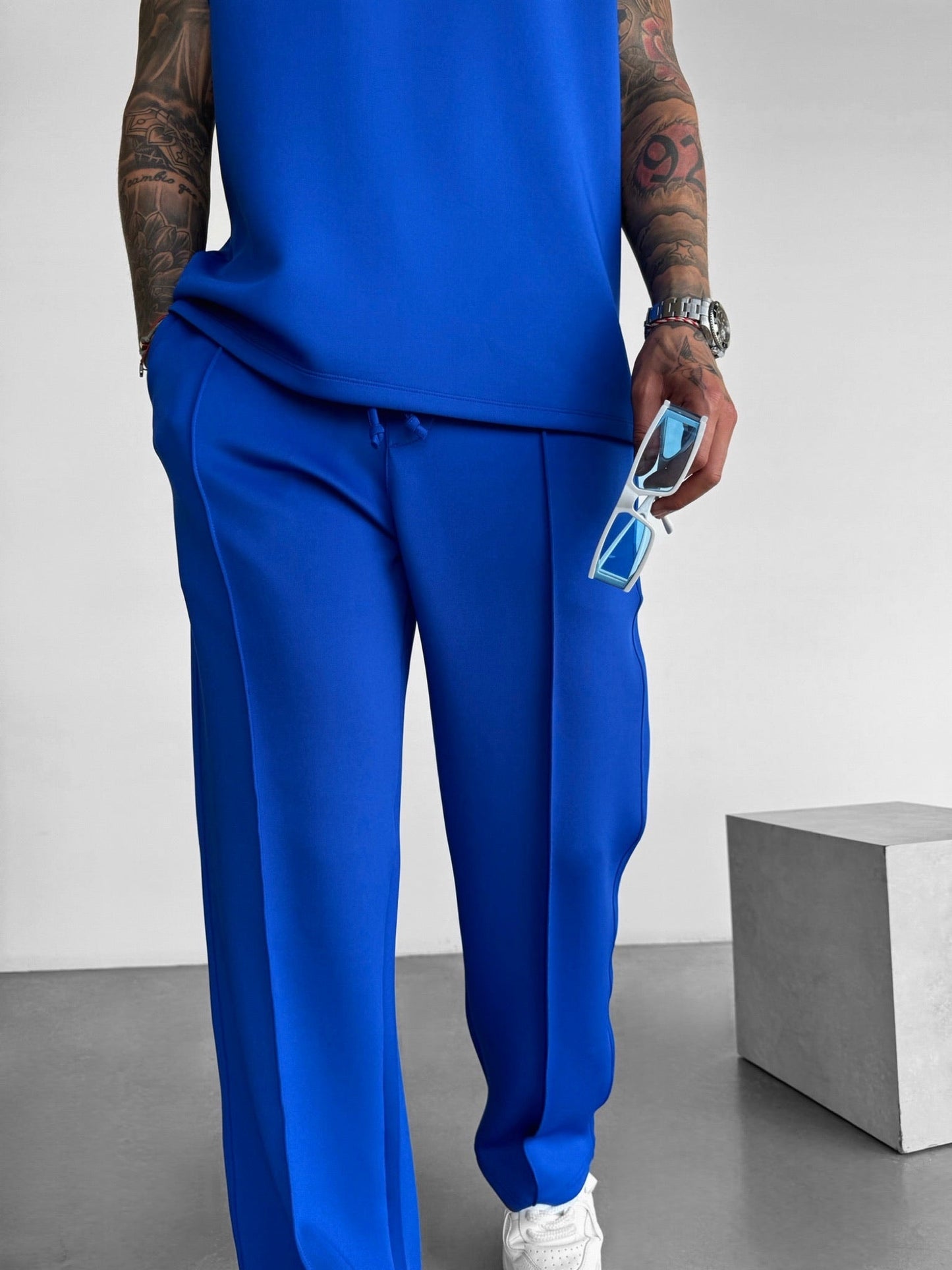 Loose Fit Diver Fabric Trousers