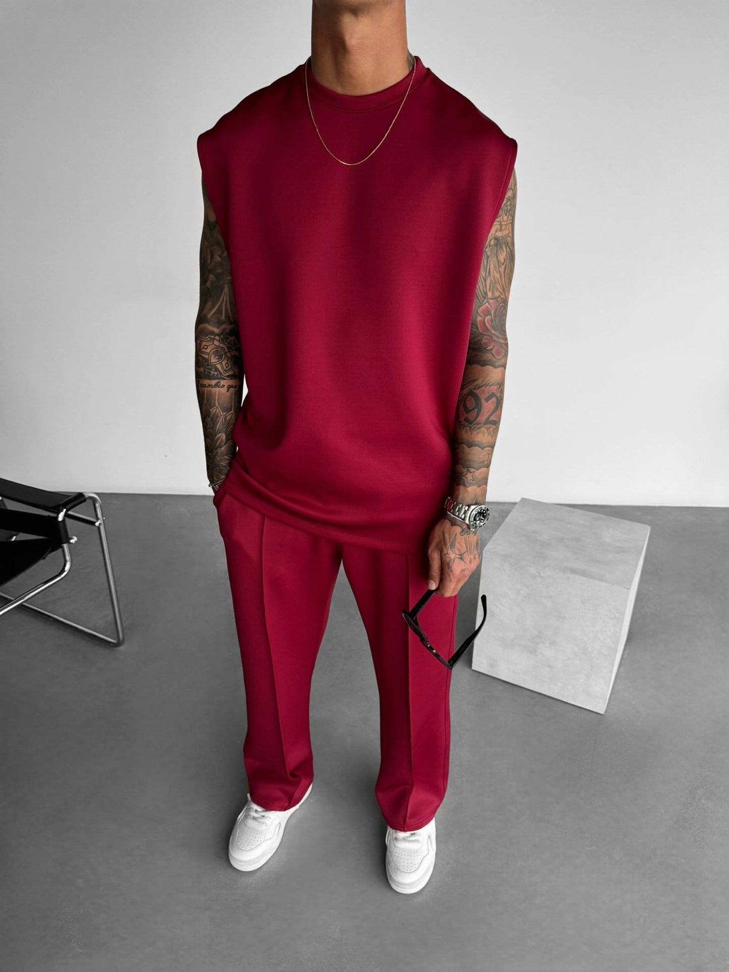 Loose Fit Diver Fabric Trousers
