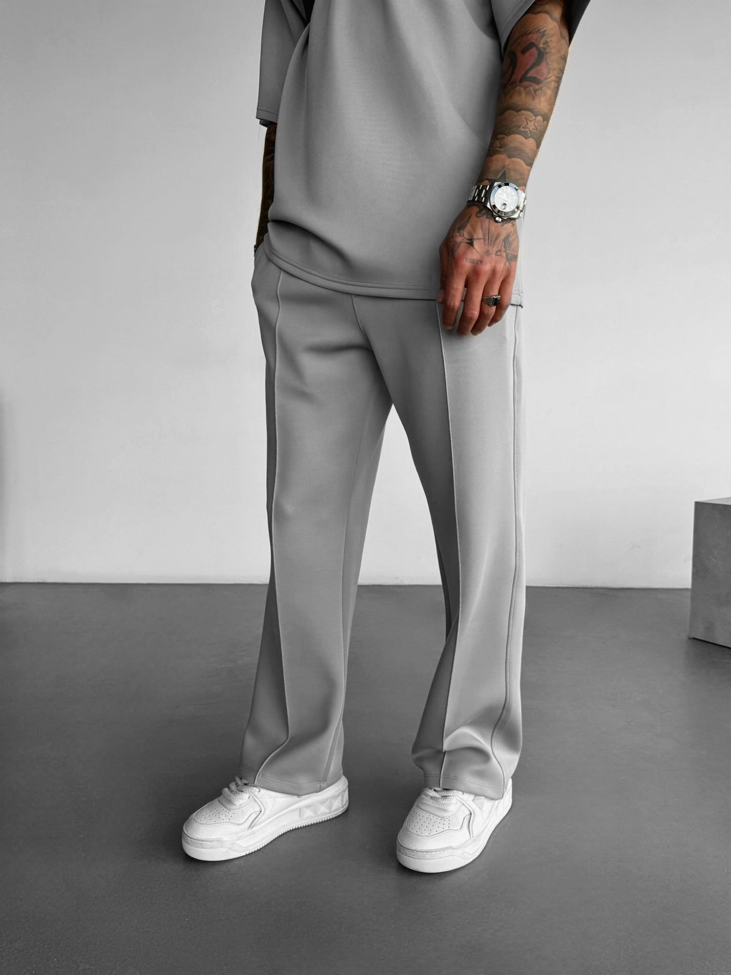Loose Fit Diver Fabric Trousers