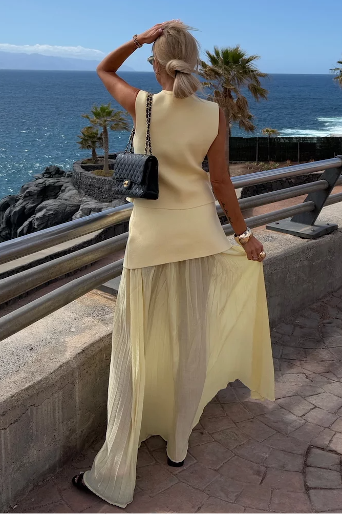 LUMI Vest Skirt Set