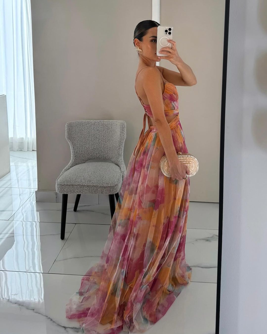Enchanting Maxi-dress with Floral Print