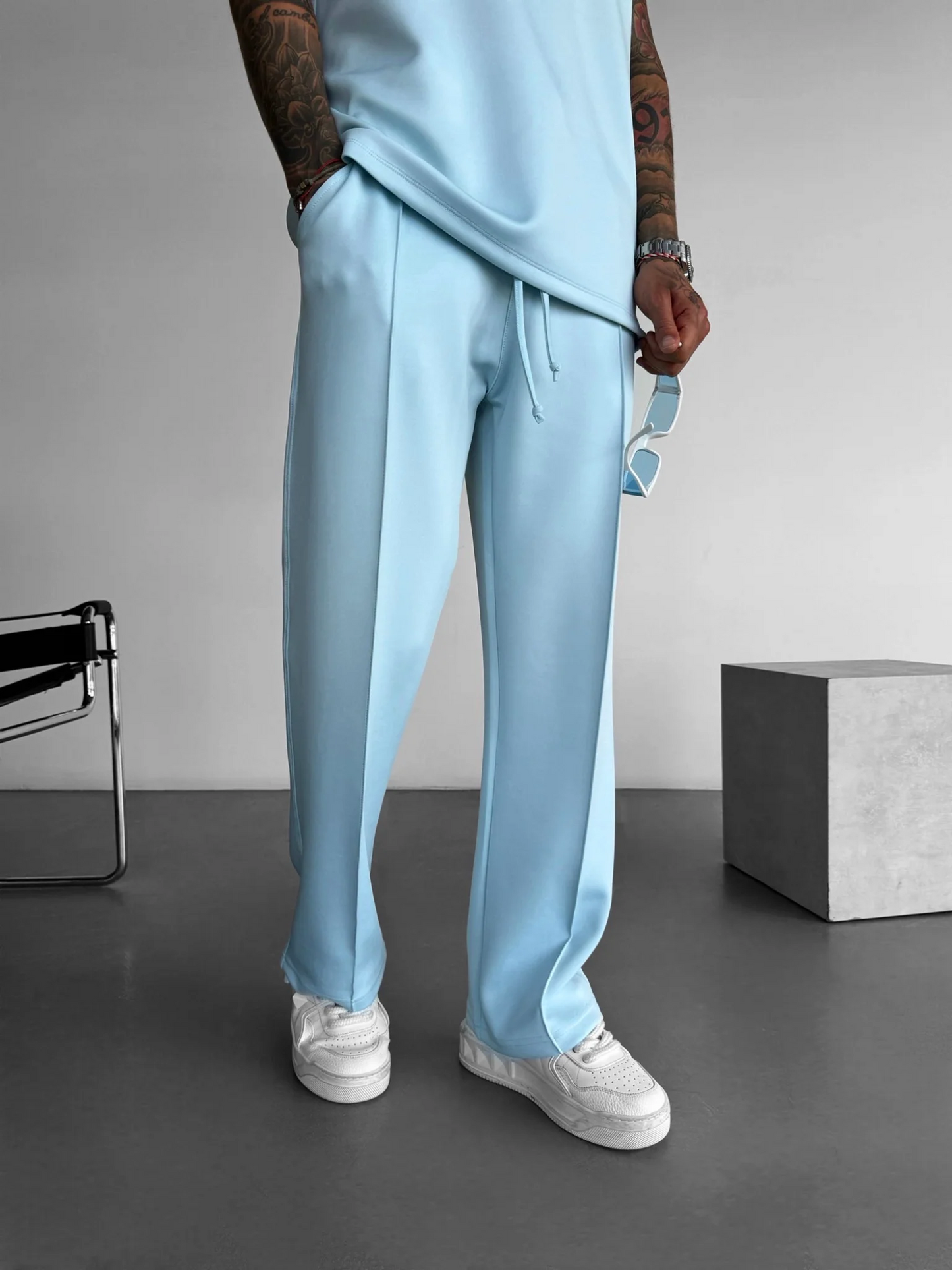 Loose Fit Diver Fabric Trousers