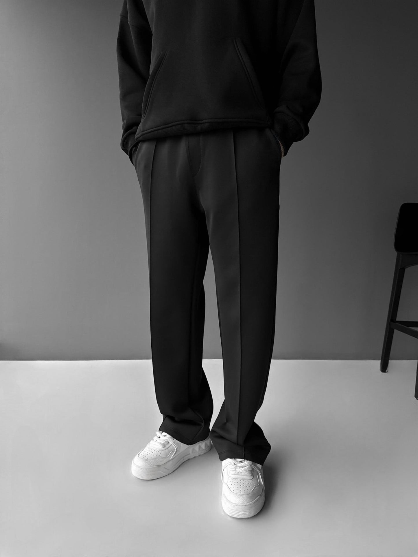 Loose Fit Diver Fabric Trousers