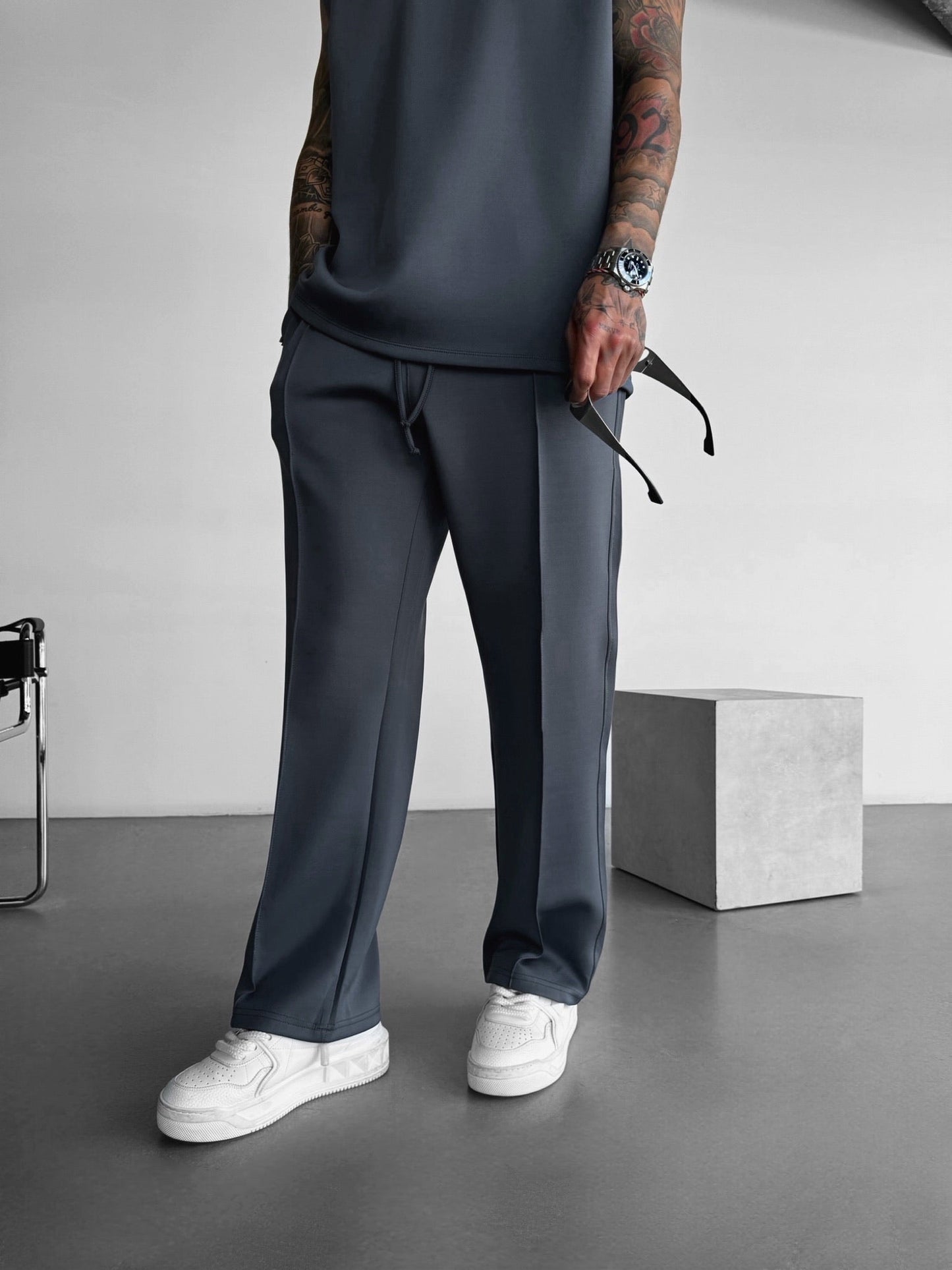 Loose Fit Diver Fabric Trousers