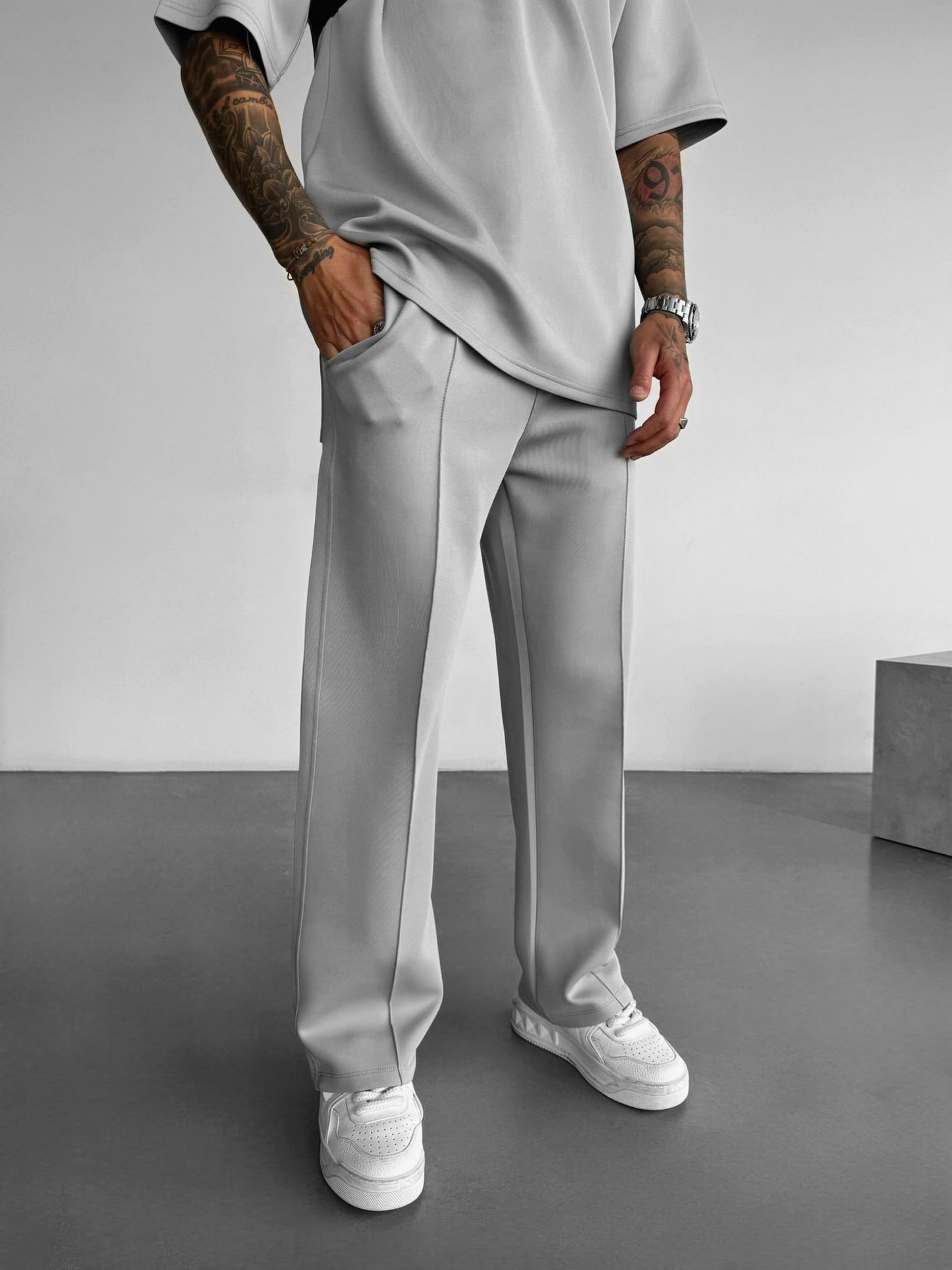 Loose Fit Diver Fabric Trousers