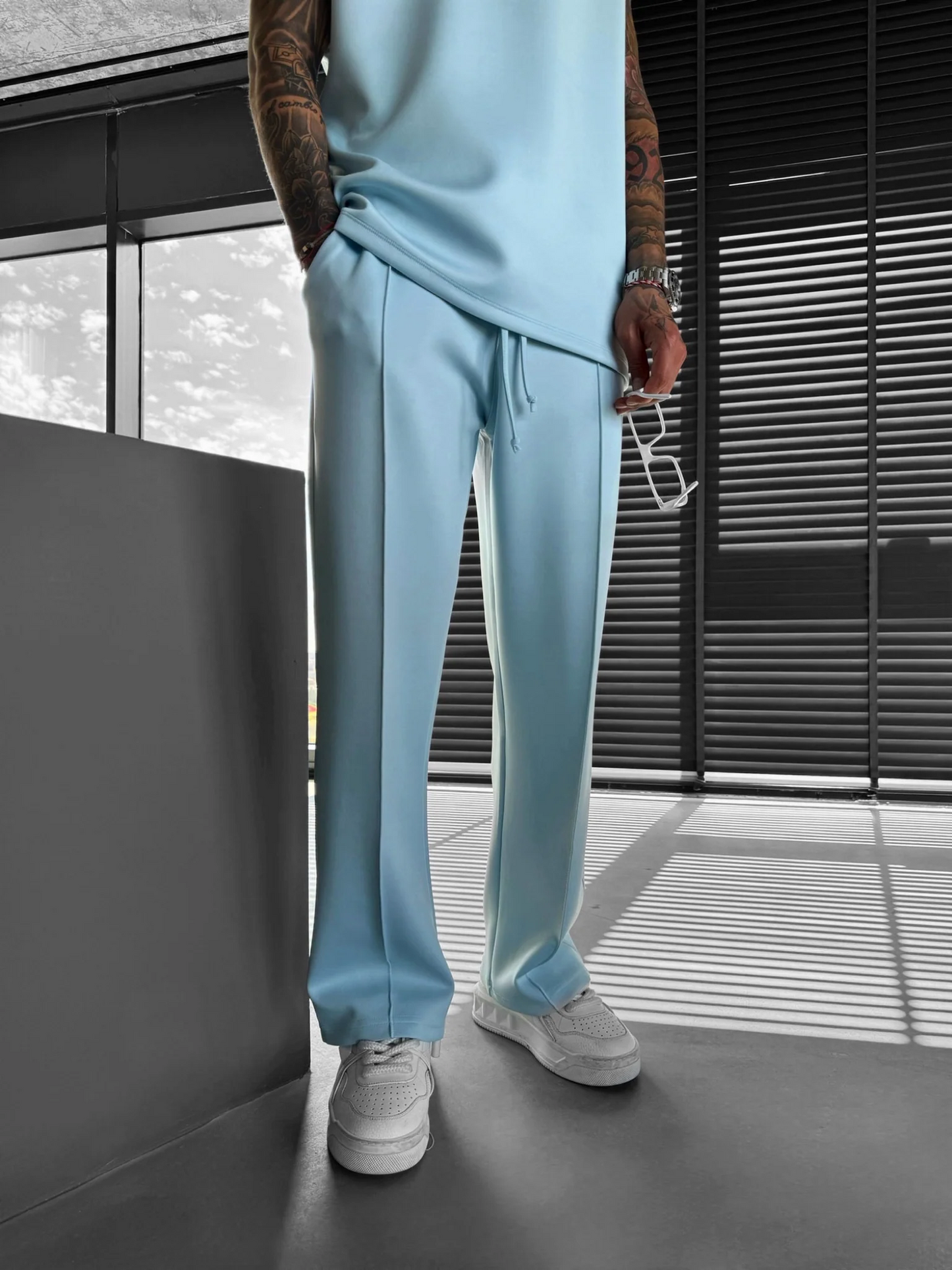 Loose Fit Diver Fabric Trousers