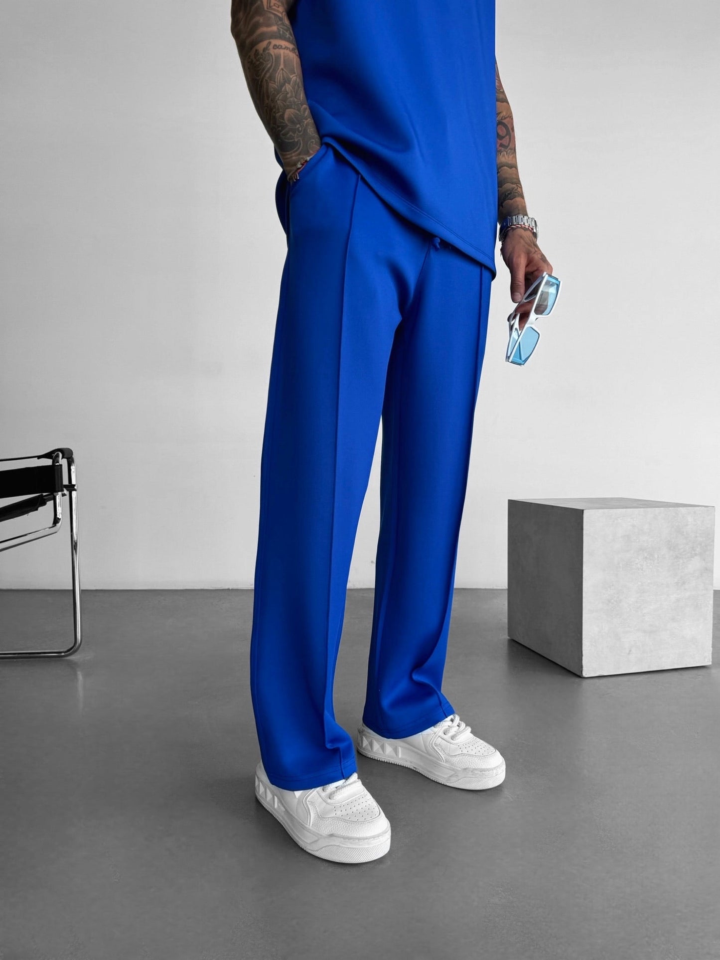 Loose Fit Diver Fabric Trousers