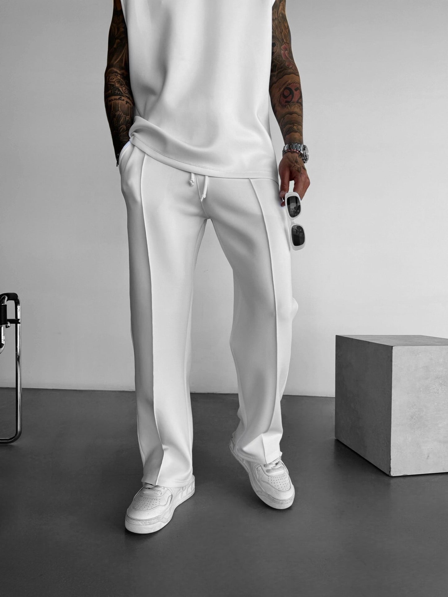 Loose Fit Diver Fabric Trousers