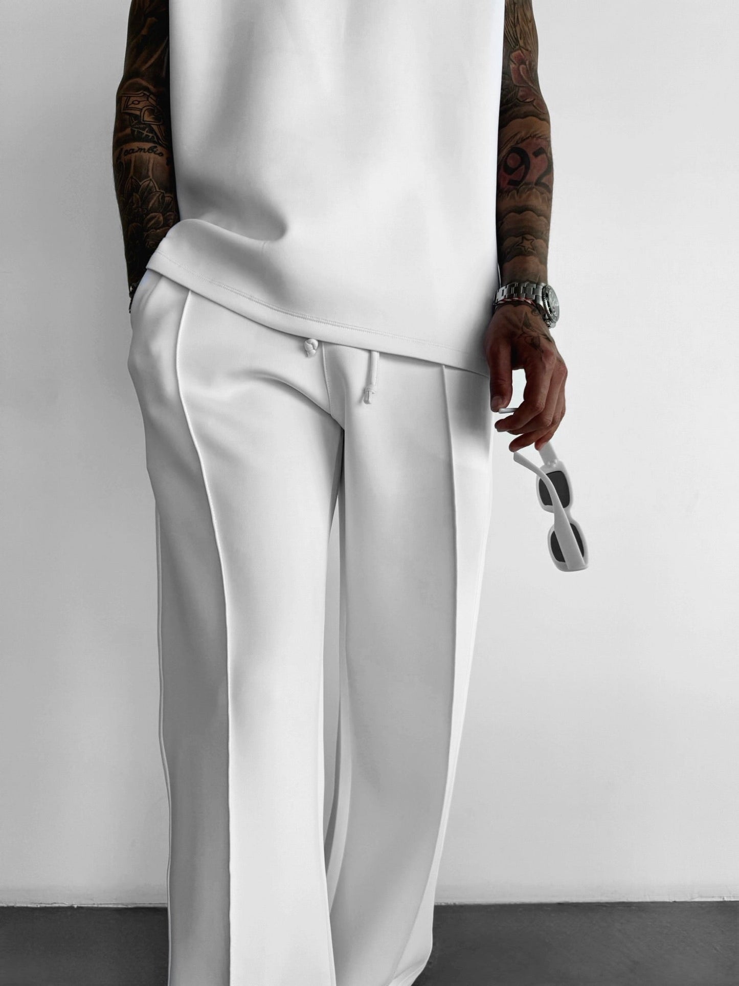 Loose Fit Diver Fabric Trousers