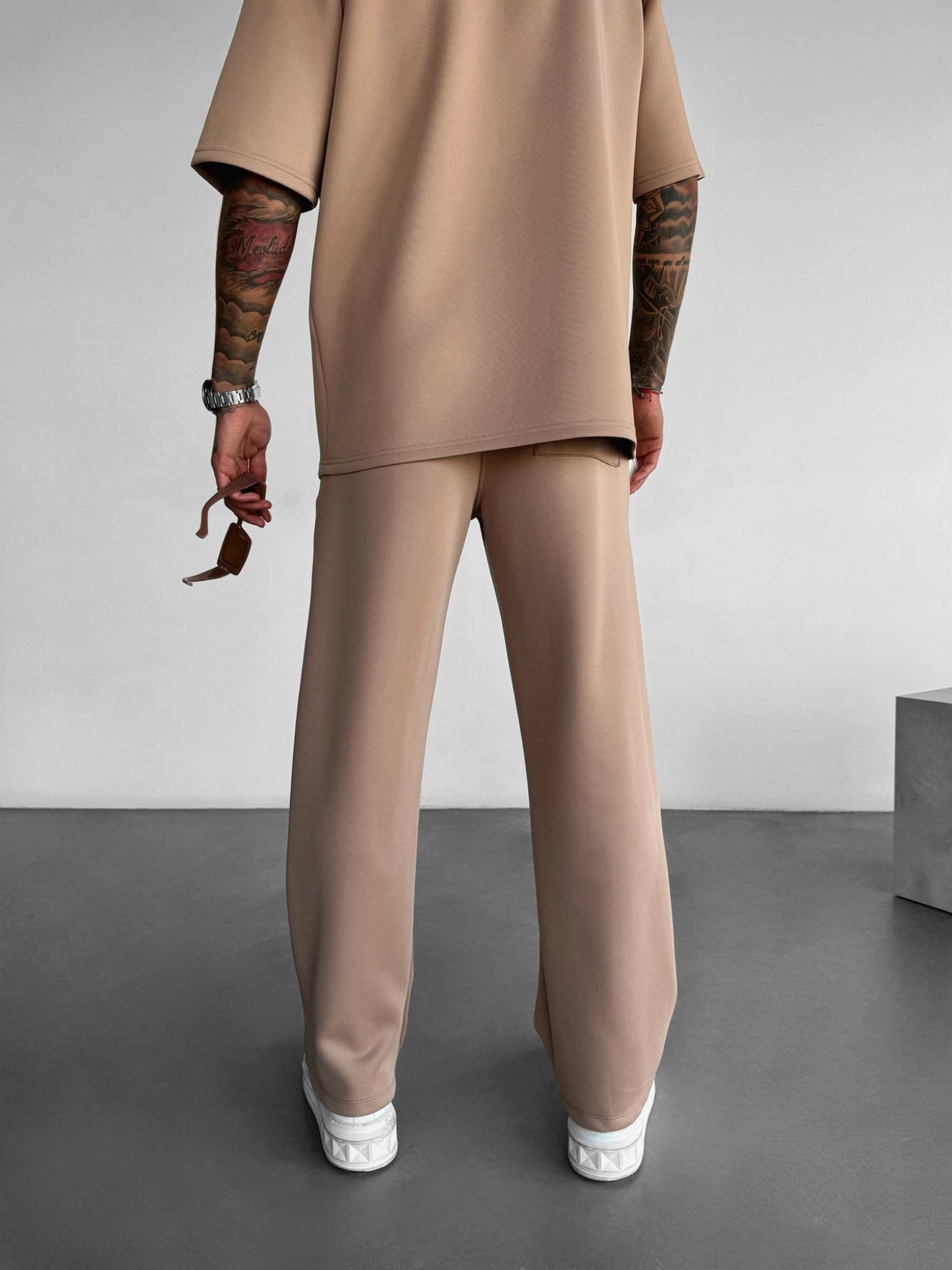 Loose Fit Diver Fabric Trousers