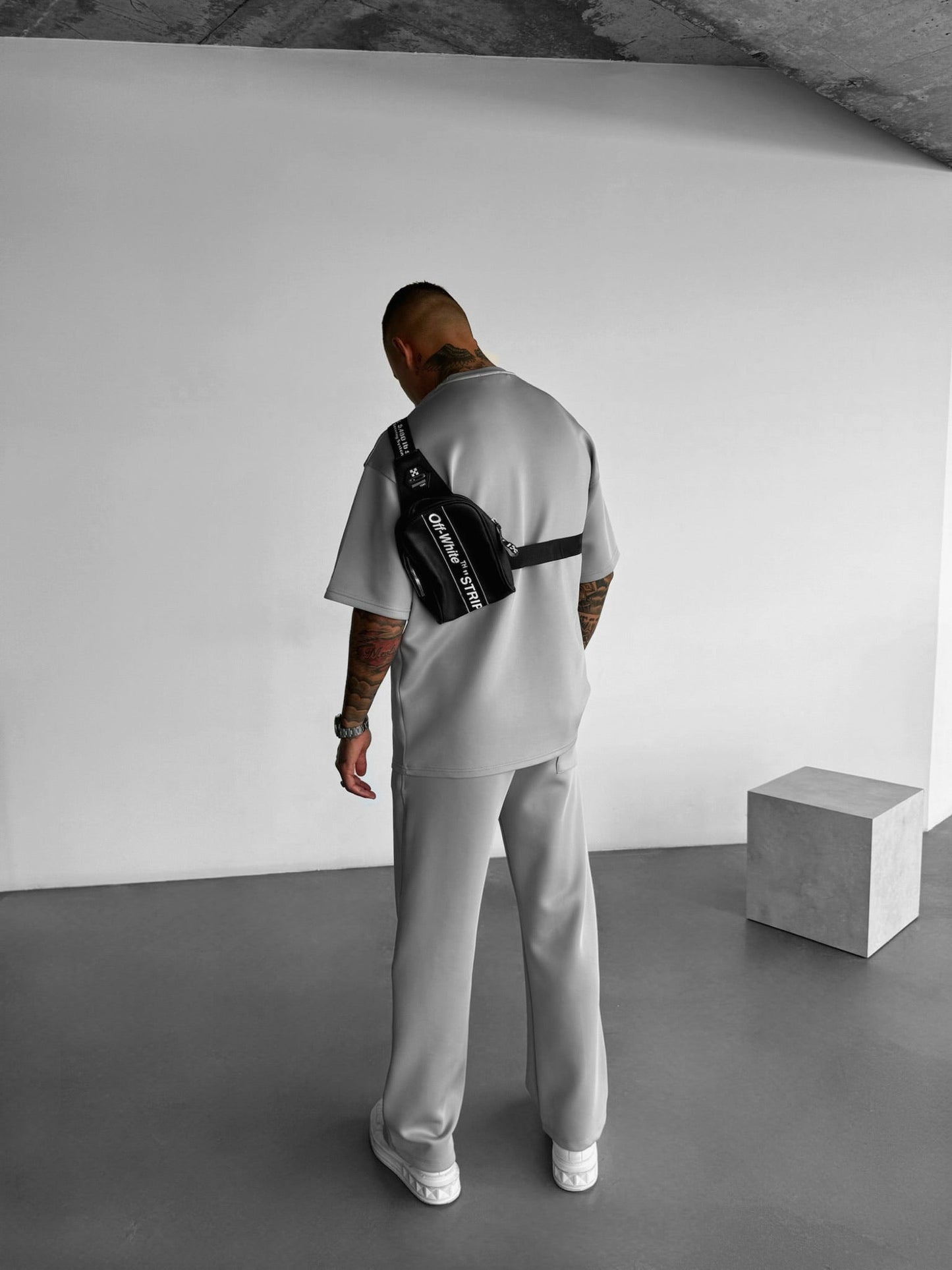 Loose Fit Diver Fabric Trousers