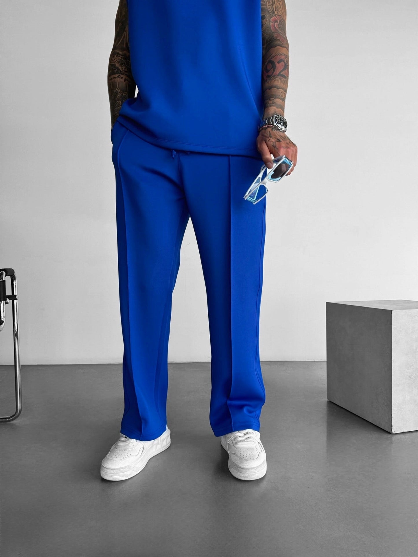 Loose Fit Diver Fabric Trousers