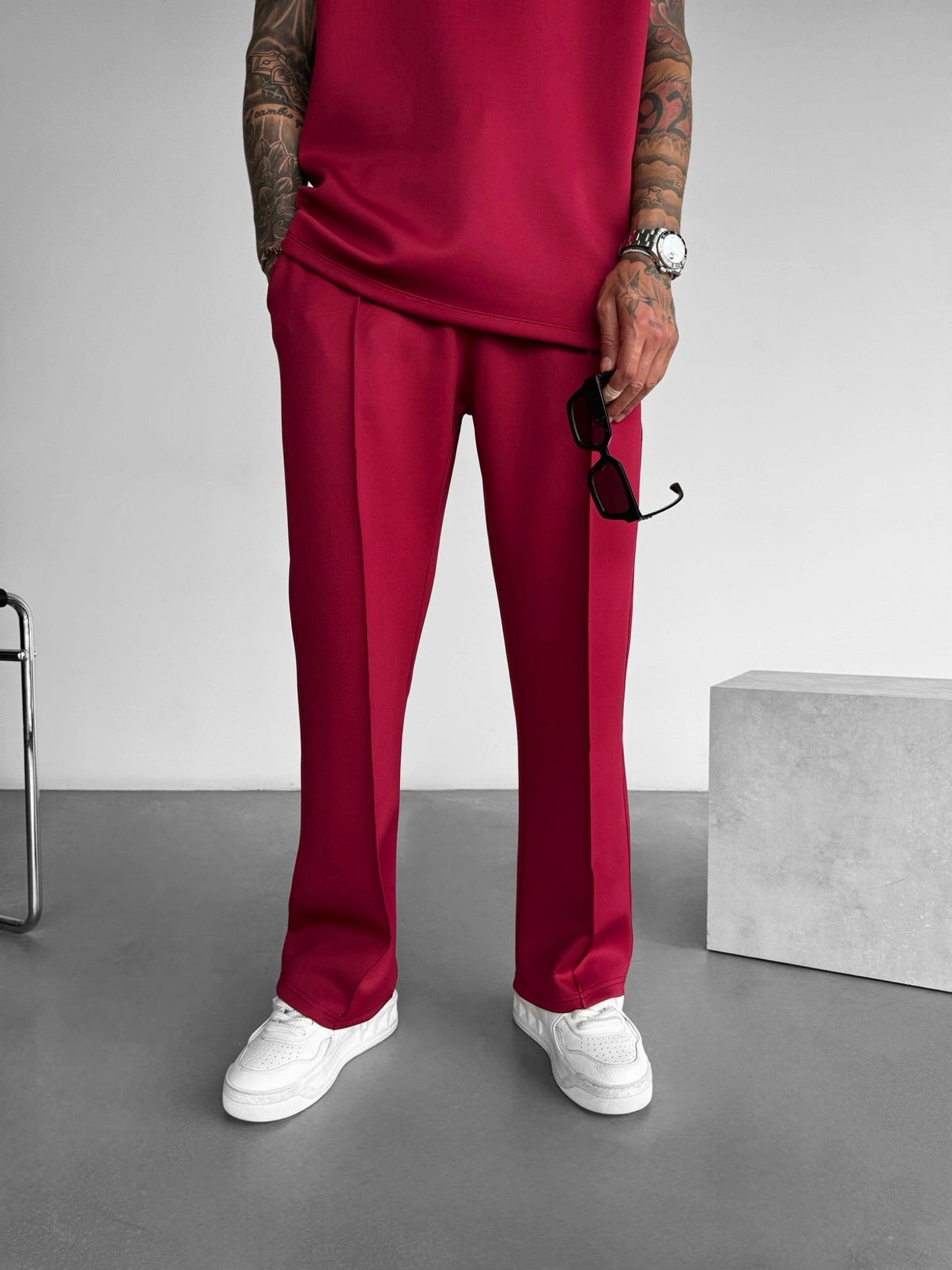 Loose Fit Diver Fabric Trousers