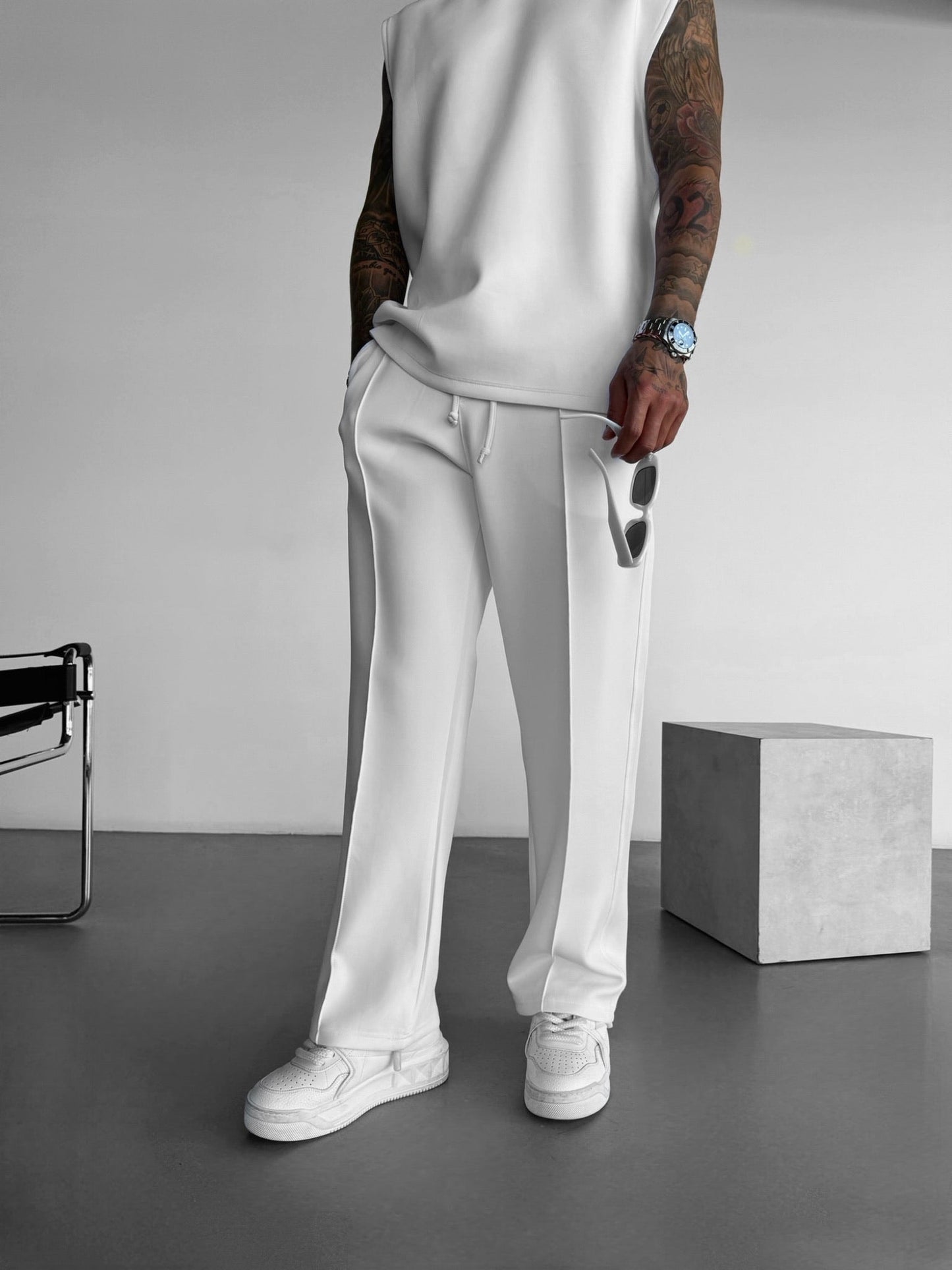 Loose Fit Diver Fabric Trousers