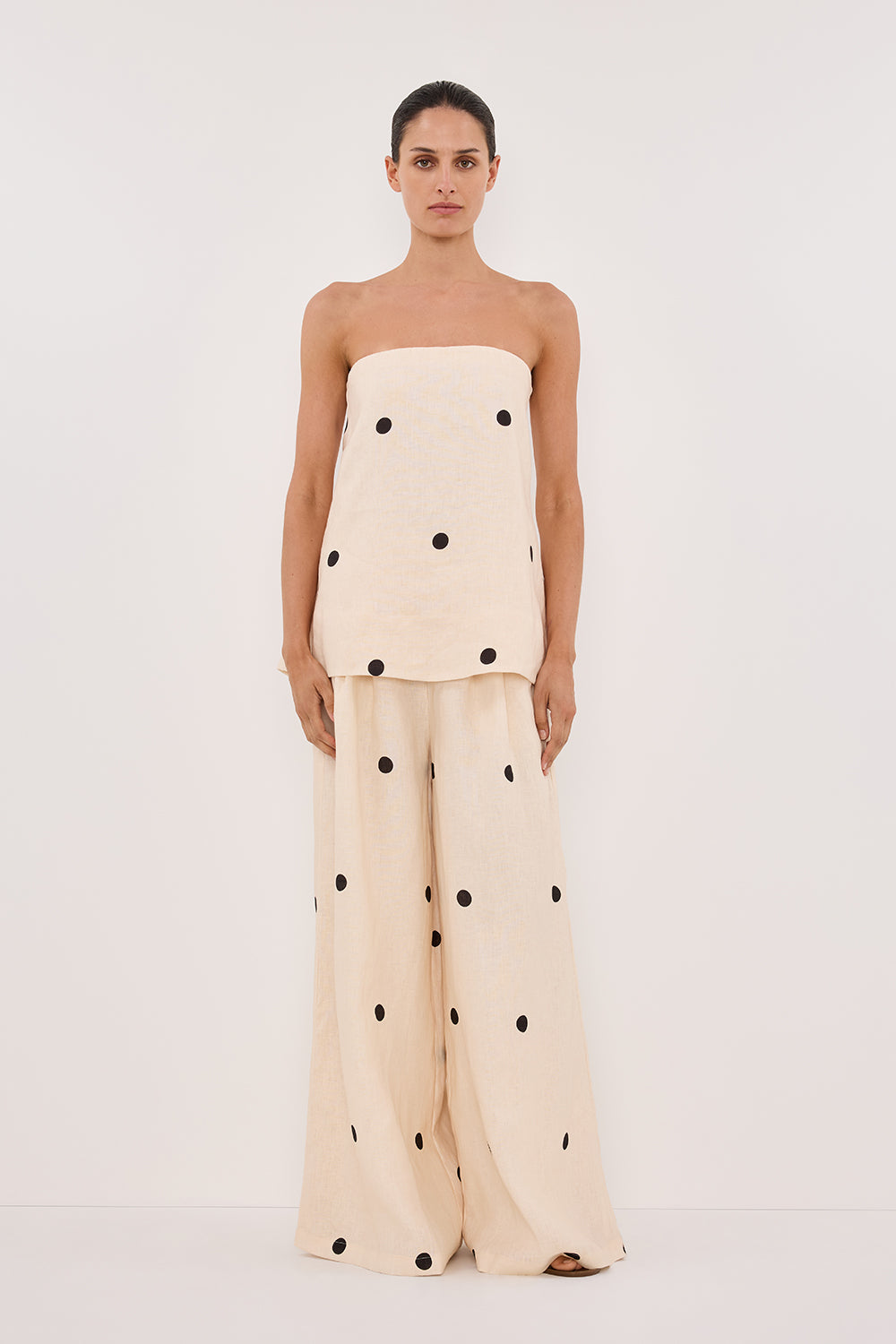 Broekenset met polkadots