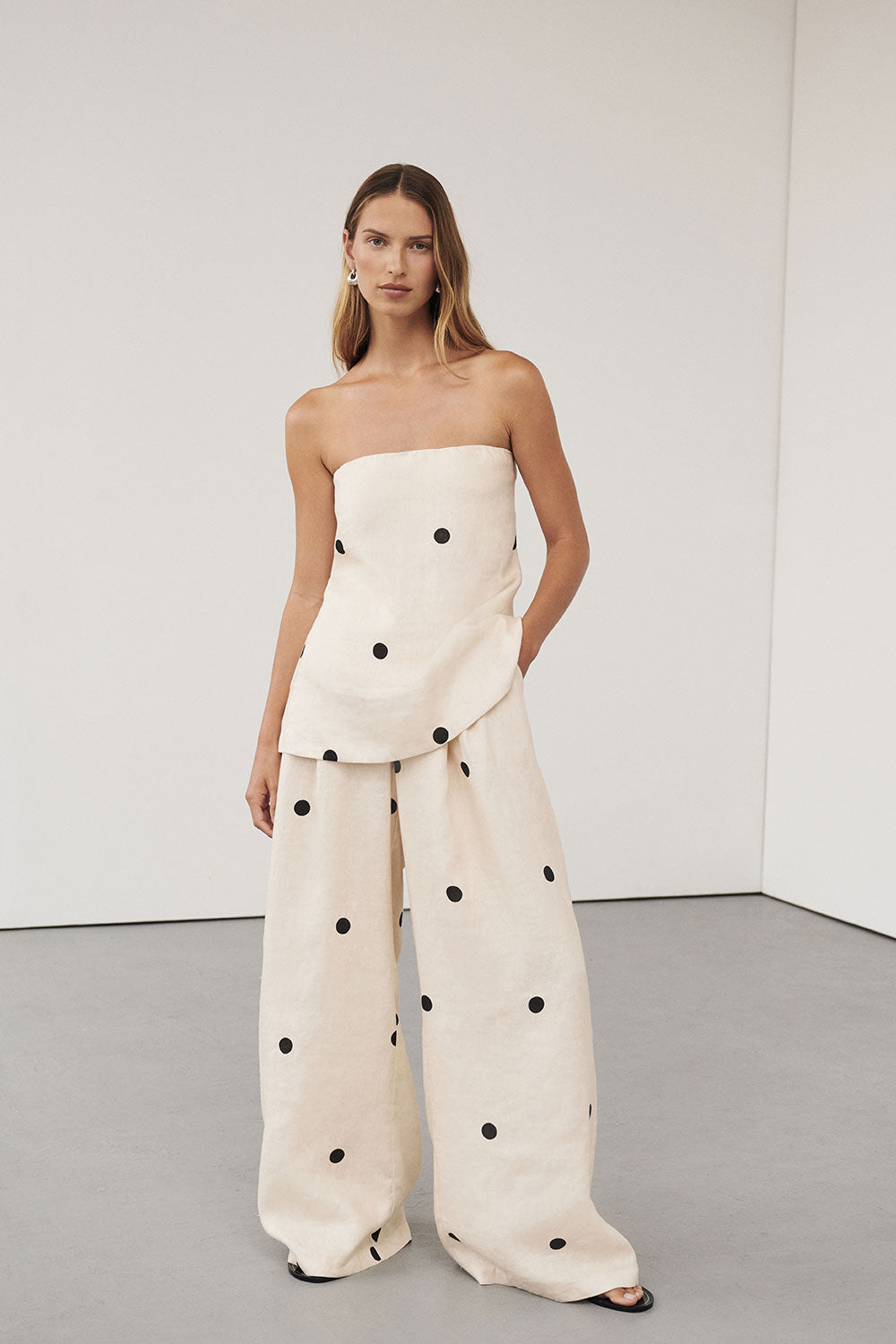 Broekenset met polkadots
