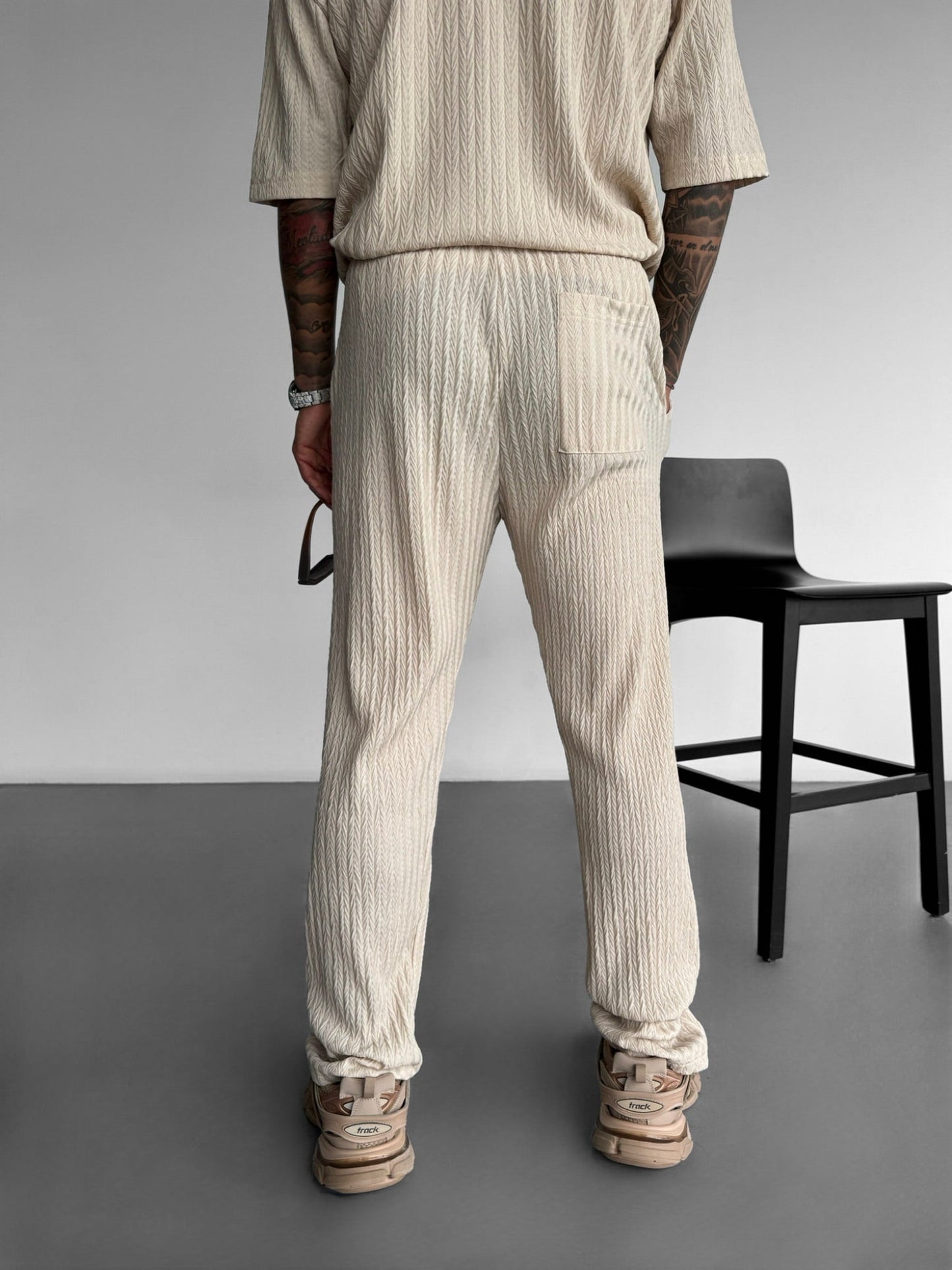 Loose Fit Structured Trousers