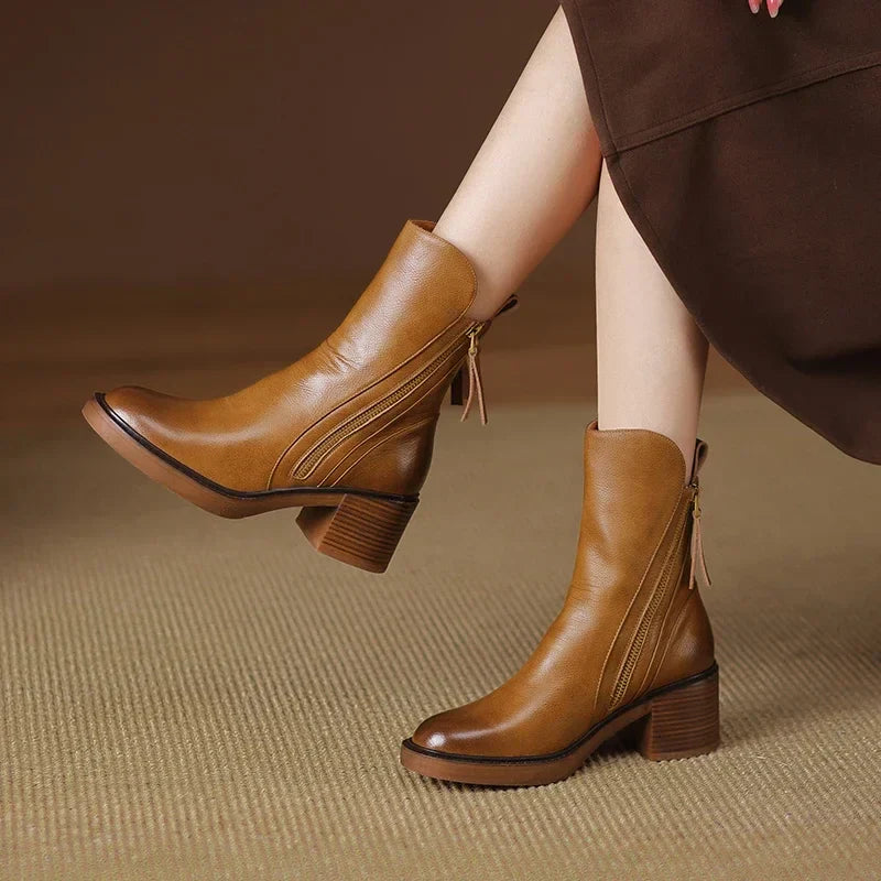 Sylvienne | Leather Boots For Women