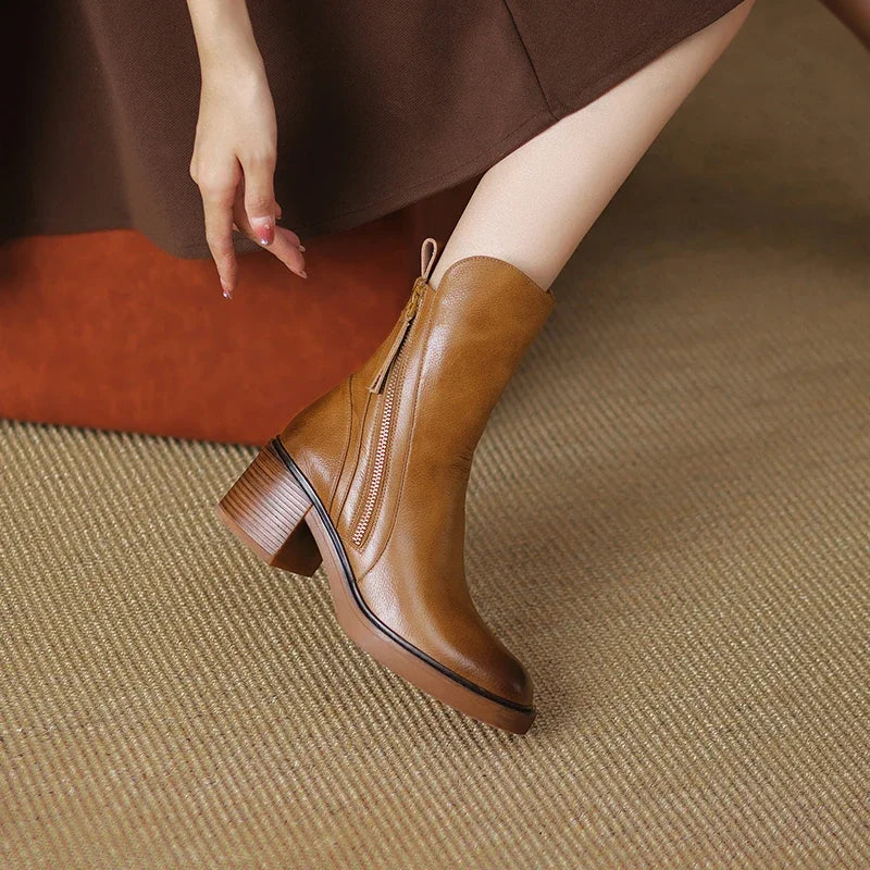 Sylvienne | Leather Boots For Women