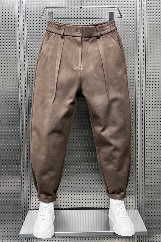 Relaxed Fit Pleated Trousers