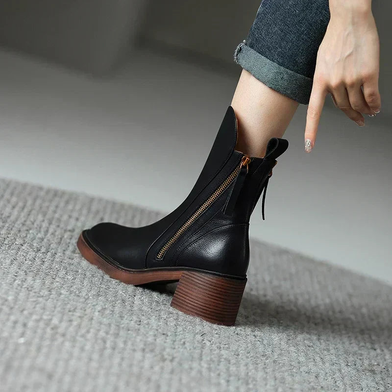 Sylvienne | Leather Boots For Women