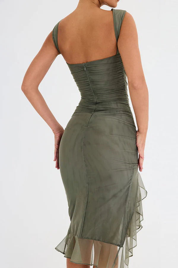Midnight Grace Asymmetrische Cocktailjurk