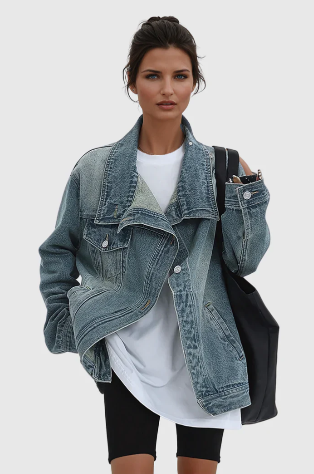 Milavie | Giacca di jeans artistica