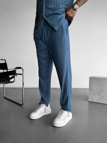 Loose Fit Structured Trousers