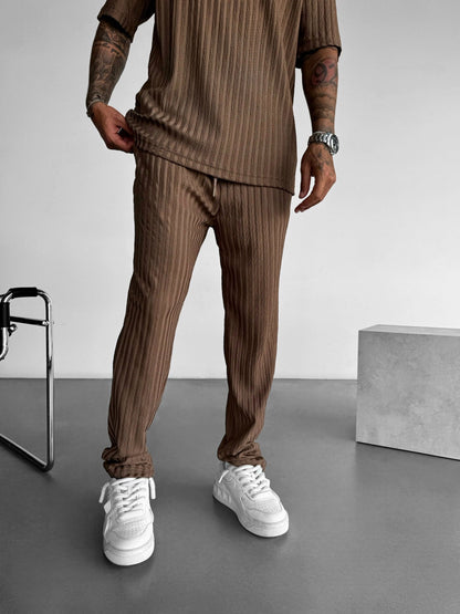 Loose Fit Structured Trousers