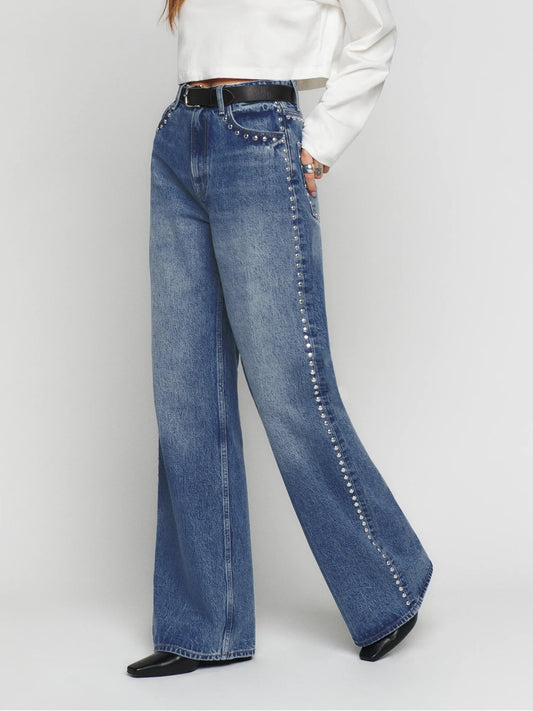 Cary High Rise slouchy Wide Leg Jeans