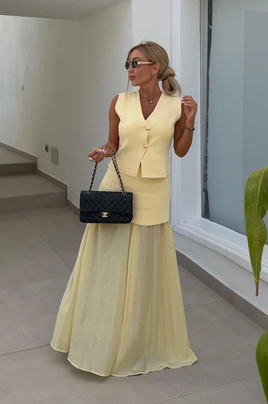 LUMI Vest Skirt Set