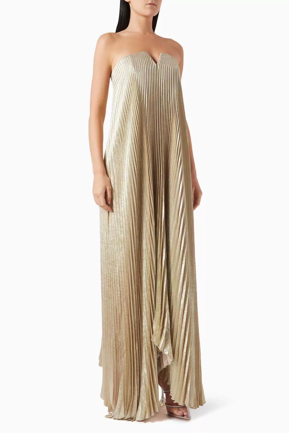 Black Tie Strapless Gown