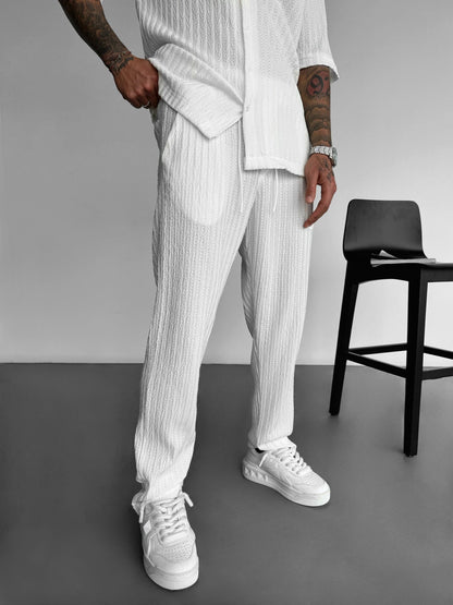 Loose Fit Structured Trousers