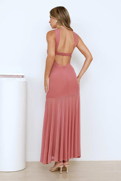 Serene Sway Strapless Maxi Dress