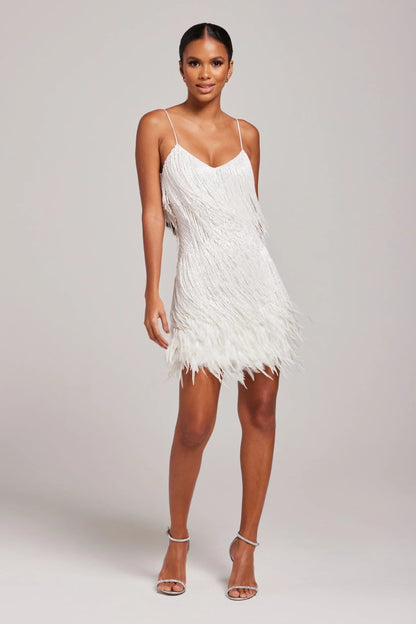 Glamour Noire – Crystal Feather Party Dress