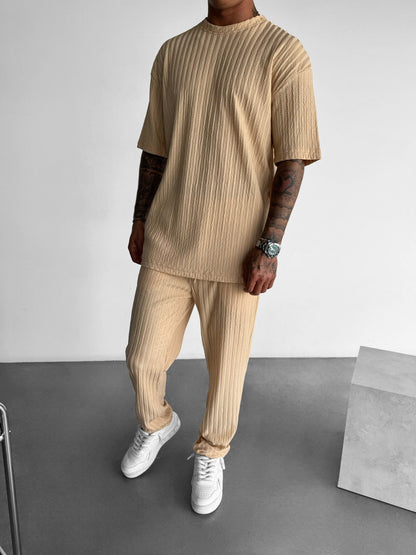 Loose Fit Structured Trousers