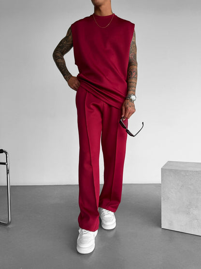 Loose Fit Diver Fabric Trousers