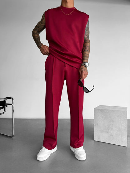 Loose Fit Diver Fabric Trousers