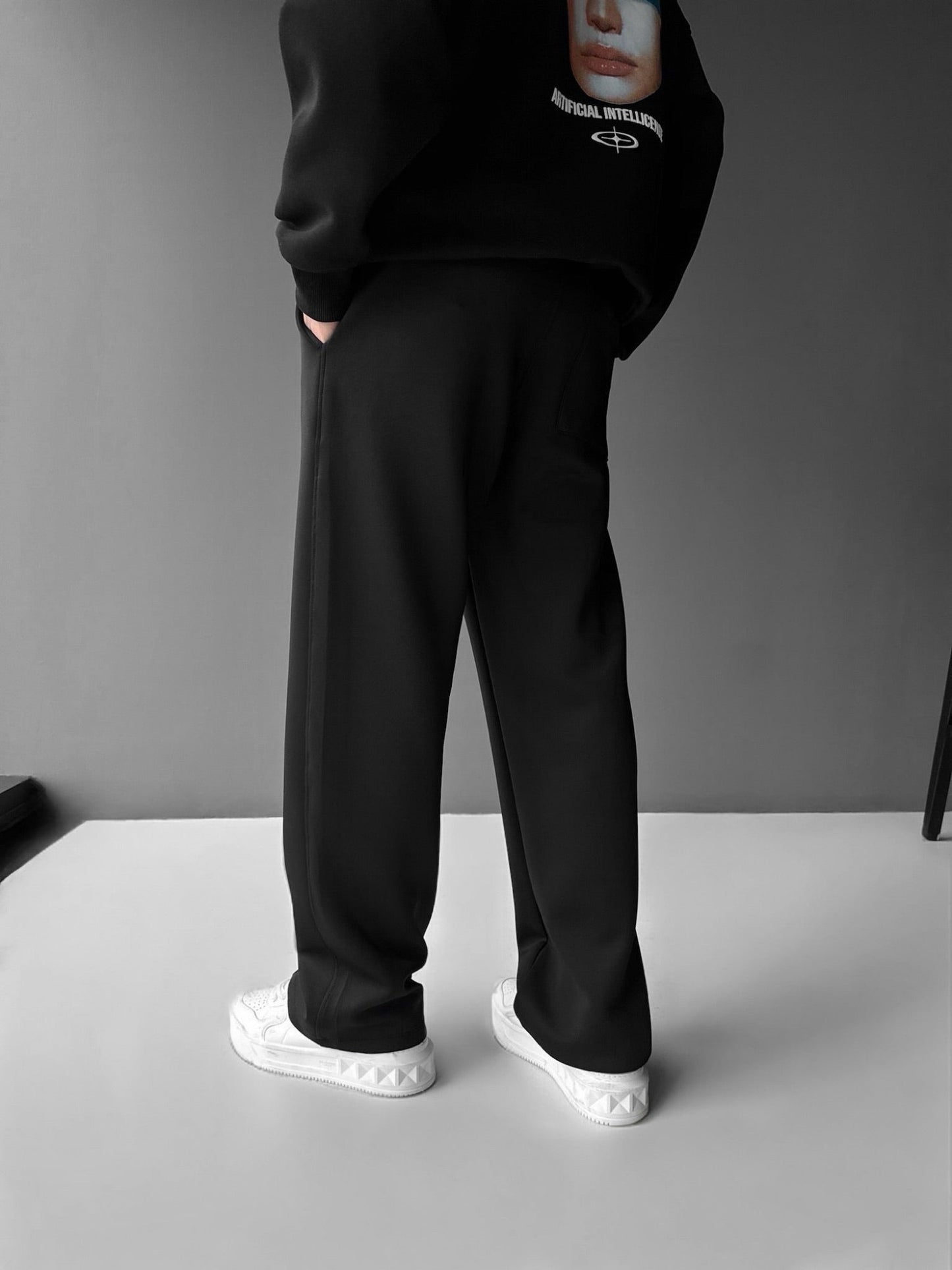 Loose Fit Diver Fabric Trousers