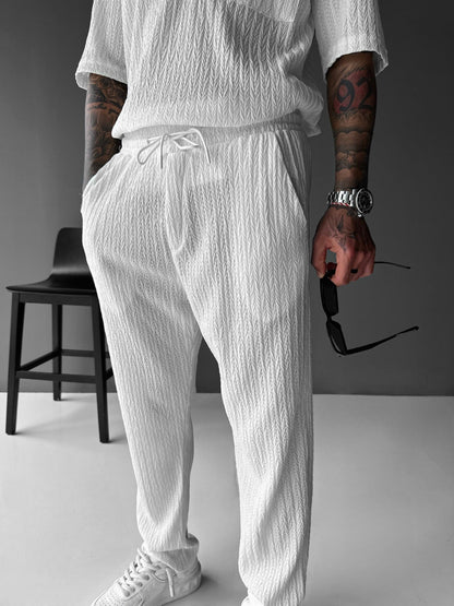 Loose Fit Structured Trousers