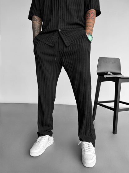 Loose Fit Structured Trousers
