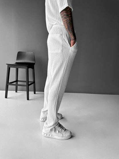 Loose Fit Structured Trousers
