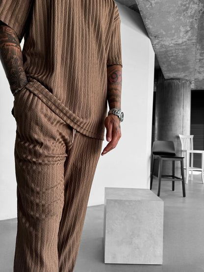 Loose Fit Structured Trousers