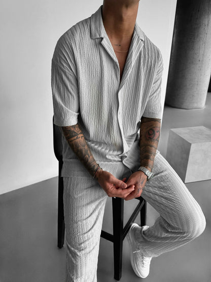 Loose Fit Structured Trousers