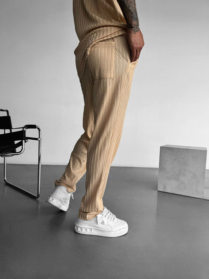 Loose Fit Structured Trousers