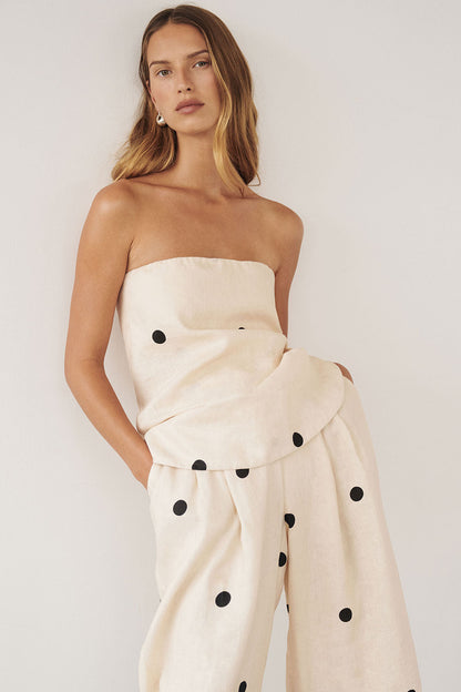 Broekenset met polkadots