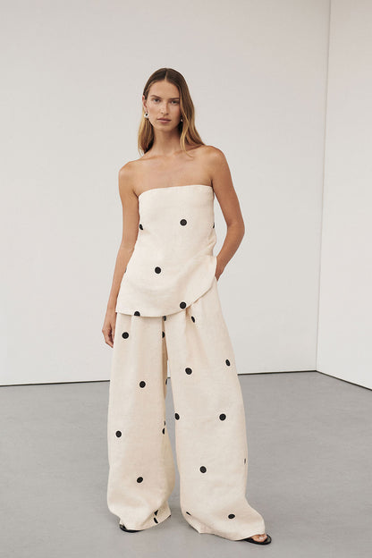 Broekenset met polkadots