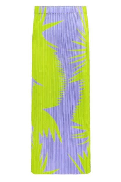Tweedelige set rok met geplooide reverstop